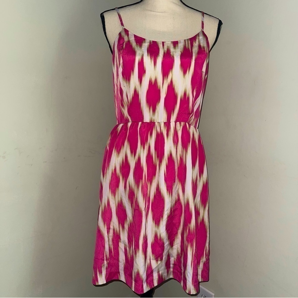 Kensie | Pink and White Tea Dress | Medium